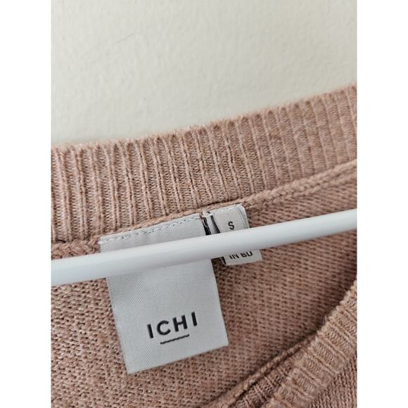 ICHI Womens Pink Round Neck Sweater Jumper Size Small - Picture 4 of 6